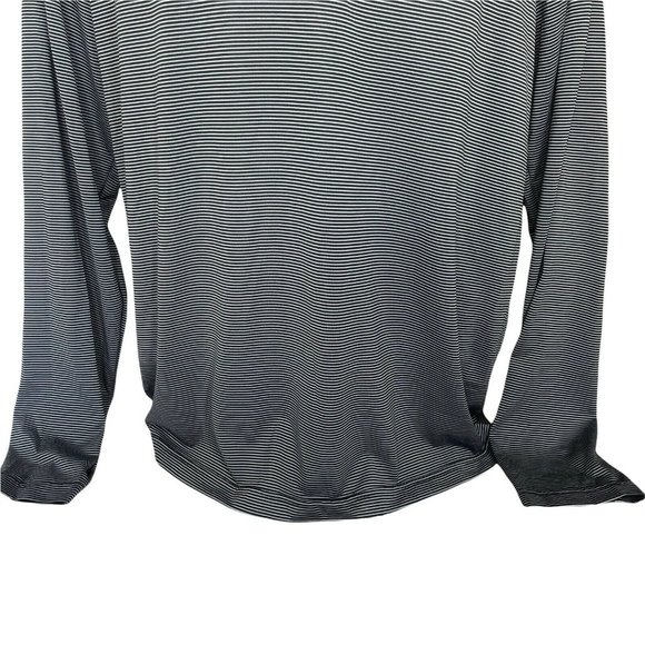 Under Armour Football Mens Pull Over Shirt XL Blue striped 1/4 zip LS loose fit - Picture 4 of 10